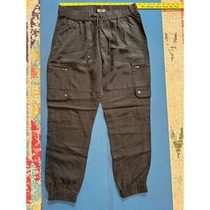 Banana Republic Lyocell Jogger Cargo Pants Women's Black - M